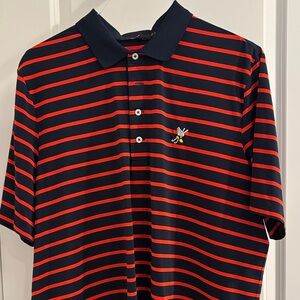 RLX Striped Navy and Red Kids Polo Shirt